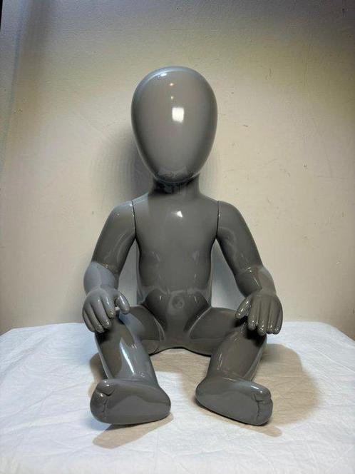 Mannequin - Uniek Moderne Mannequin in Glanzend Grijs +, Antiek en Kunst, Curiosa en Brocante