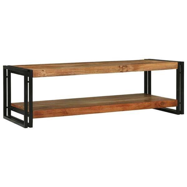 Massief Hout Salontafel | OP = OP | Rustiek Design, Huis en Inrichting, Tafels | Salontafels, 100 tot 150 cm, Rechthoekig, Nieuw