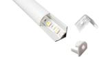 LED Strip profiel 1 meter voor 90° hoek met ronde cover, Ophalen of Verzenden