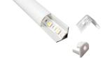 LED Strip profiel 1 meter voor 90° hoek met ronde cover, Huis en Inrichting, Ophalen of Verzenden, Nieuw
