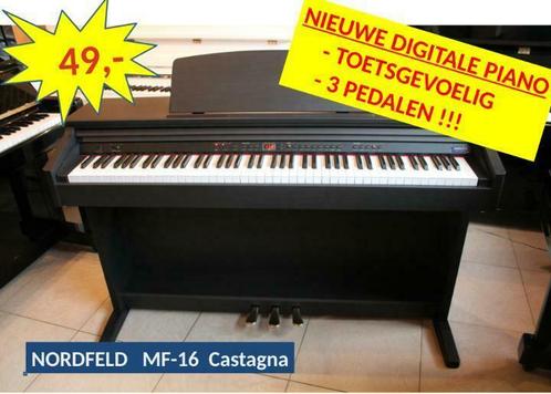 Nieuwe digitale pianos huurkoop 49 eu/maand gratis levering, Muziek en Instrumenten, Piano's, Piano, Zwart, Nieuw, Digitaal, Verzenden