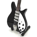Miniatuur Rickenbacker 350 V63 gitaar met gratis standaard, Verzenden, Nieuw, Beeldje, Replica of Model