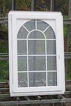 pvc raam , chassis van 86 x 128  wit / mahonie, 75 tot 150 cm, Kunststof, Raamkozijn, Nieuw
