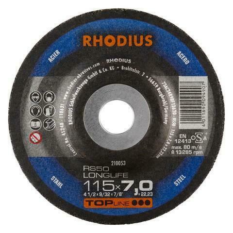 Rhodius RS50 LONGLIFE Afbraamschijf, Doe-het-zelf en Bouw, Gereedschap | Lasapparaten, Ophalen of Verzenden