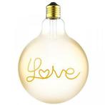 LED Globe lamp Amber Love 125mm 4.5 Watt Extra warm, Verzenden