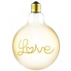 LED Globe lamp Amber Love 125mm 4.5 Watt Extra warm, Huis en Inrichting, Verzenden, Nieuw, E27 (groot)