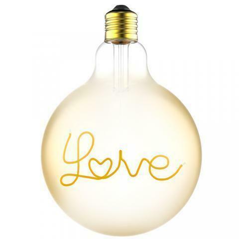 LED Globe lamp Amber Love 125mm 4.5 Watt Extra warm, Huis en Inrichting, Lampen | Losse lampen, Nieuw, E27 (groot), Verzenden