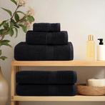 vidaXL Washandjes 10 pcs Zwart 15 x 21 cm Katoen, Huis en Inrichting, Badkamer | Badtextiel en Accessoires, Verzenden, Nieuw