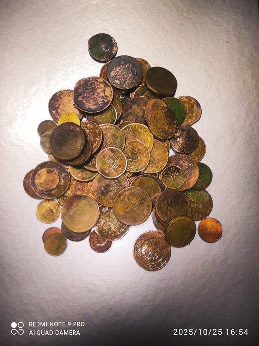 Rusland. Collection of coins incl. restrikes 1600 -1900, Postzegels en Munten, Munten | Europa | Niet-Euromunten