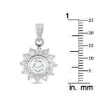 Ketting met hanger Platina, Platina 1,74ct Diamanten hanger