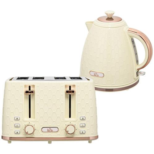 TRUUSK Ontbijtset: Waterkoker 1,7L en Broodrooster - 4 Toast, Huis en Inrichting, Keuken | Keukenelementen, Verzenden