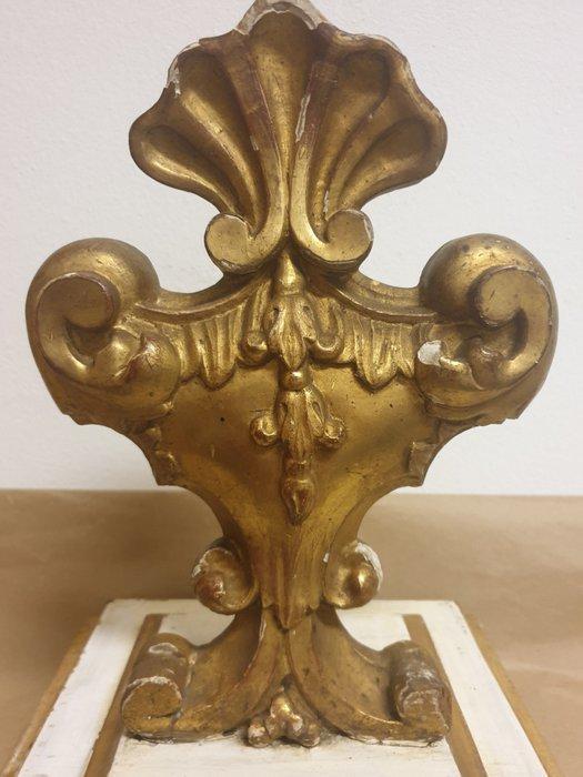 Lamp ornament - Hout - Napolitaanse barokke lijst, Antiek en Kunst, Antiek | Overige Antiek