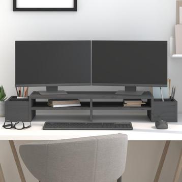 vidaXL Monitorstandaard 100x27,5x15 cm massief grenenhout, Verzenden