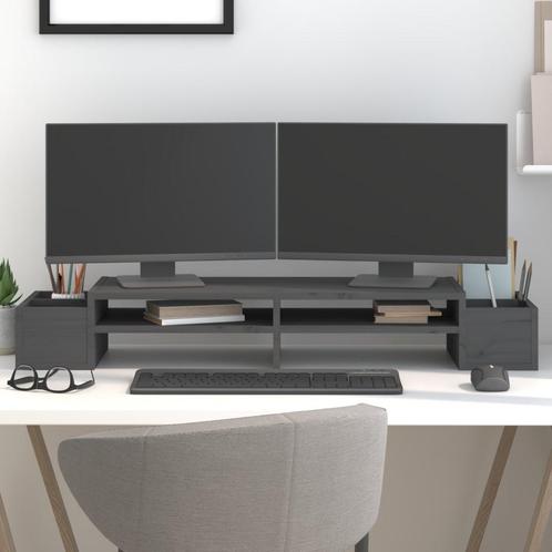 vidaXL Monitorstandaard 100x27,5x15 cm massief grenenhout, Computers en Software, Overige Computers en Software, Nieuw, Verzenden
