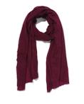 HEMA Dames Sjaal Met Wol 200x60 Donkerrood