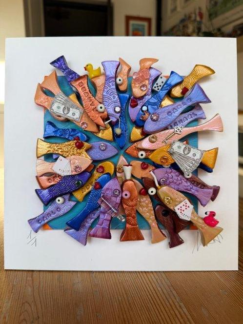 Michael Fantozzi - Little fish #15, Antiek en Kunst, Kunst | Schilderijen | Modern