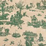 Toile de Jouy Gobelin Verde – zware stof voor designmeubels