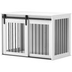TRUUSK Uitschuifbare Tuintafel - Aluminium Frame - Houtlook, Dieren en Toebehoren, Verzenden, Nieuw