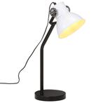 vidaXL Bureaulamp 25 W E27 17x17x60 cm wit, Nieuw, Verzenden