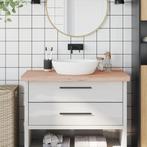 vidaXL Wastafelblad 100x60x4 cm massief beukenhout, Huis en Inrichting, Keuken | Keukenelementen, Verzenden, Nieuw