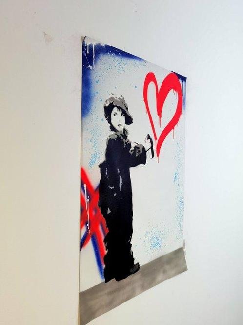 BASM - The little vandal, Antiek en Kunst, Kunst | Schilderijen | Modern
