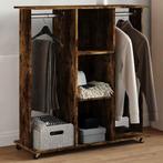 vidaXL Kledingkast met wielen 102x38x110 cm bewerkt hout, Huis en Inrichting, Kasten | Kleerkasten, Verzenden, Nieuw