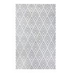 Vloerkleed - triangle - 160x230 cm - wit met grijs, Huis en Inrichting, Stoffering | Tapijten en Vloerkleden, Nieuw, Verzenden