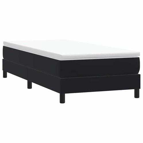 vidaXL Boxspring zonder matras fluweel zwart 90x210 cm, Huis en Inrichting, Slaapkamer | Bedden, Nieuw, Verzenden