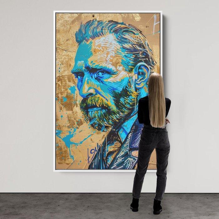 Dine Chanima - (XXL) Giant Van Gogh with Bold Spray Layers, Antiek en Kunst, Kunst | Schilderijen | Modern