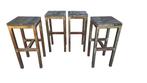 Kruk (4) - Vintage Design set van 4 industriële stoelen -