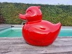 Beeld, large red bath duck - 60 cm - polyresin