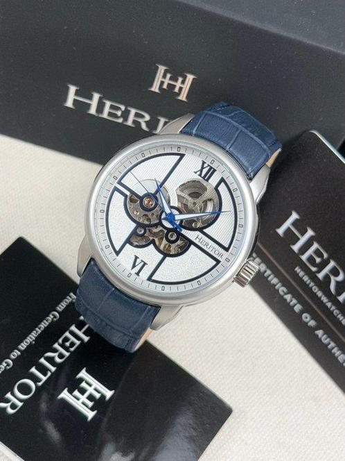 Heritor - Automatic Sanford Semi-Skeleton - Blue - Zonder, Handtassen en Accessoires, Horloges | Heren