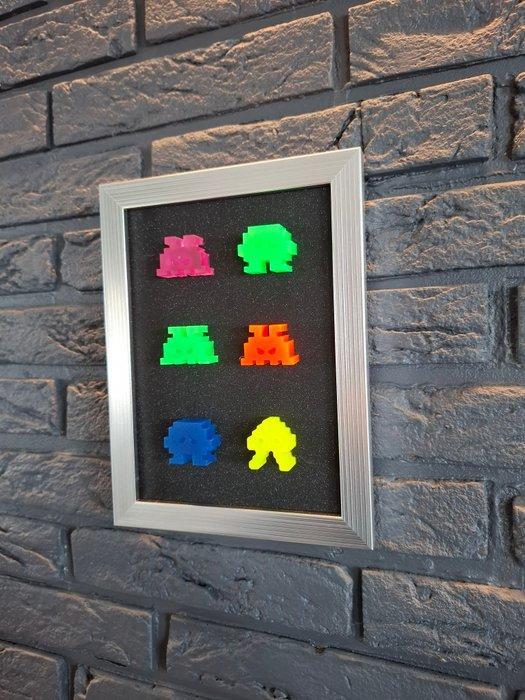 ELEMENTAL - Space Invaders edition, Antiquités & Art, Art | Peinture | Moderne