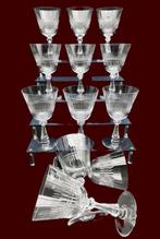 Val Saint Lambert - Drinkservies (12) - Florian - Kristal, Antiquités & Art, Antiquités | Meubles | Tables