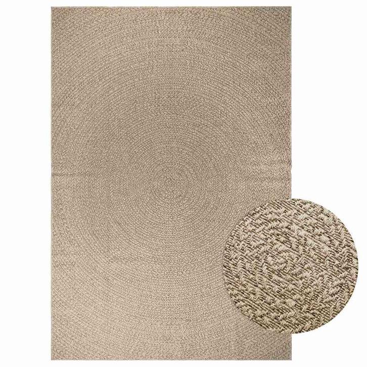 vidaXL Vloerkleed ZIZUR beige binnen en buiten 200x290 cm, Huis en Inrichting, Stoffering | Tapijten en Vloerkleden, Nieuw, Verzenden