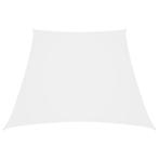 vidaXL Zonnezeil trapezium 2/4x3 m oxford stof wit, Verzenden, Nieuw