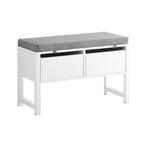 2dekans | SoBuy Opbergbank met gestoffeerd zitvlak - 2 Lades, Huis en Inrichting, Ophalen of Verzenden, Nieuw