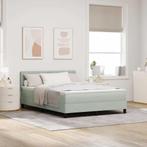 vidaXL Boxspringbed met Matras met matras Lichtgrijs 140 x, Verzenden, Nieuw