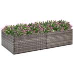 vidaXL Jardinière Gris 157x80x40 cm Résine tressée, Jardin & Terrasse, Verzenden, Neuf