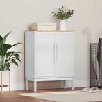 vidaXL Dressoir Wit 70 x 30 x 70,5 cm Massief vurenhout, Huis en Inrichting, Verzenden, Nieuw