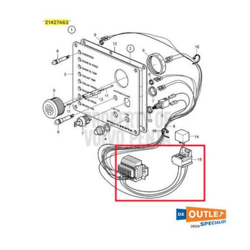 Bieden: Volvo Penta connection control cable -, Watersport en Boten, Navigatiemiddelen en Scheepselektronica, Ophalen of Verzenden