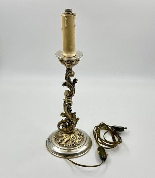 Tafellamp - Elegante tafellamp in 800 zilver - Barok, Antiek en Kunst, Antiek | Zilver en Goud