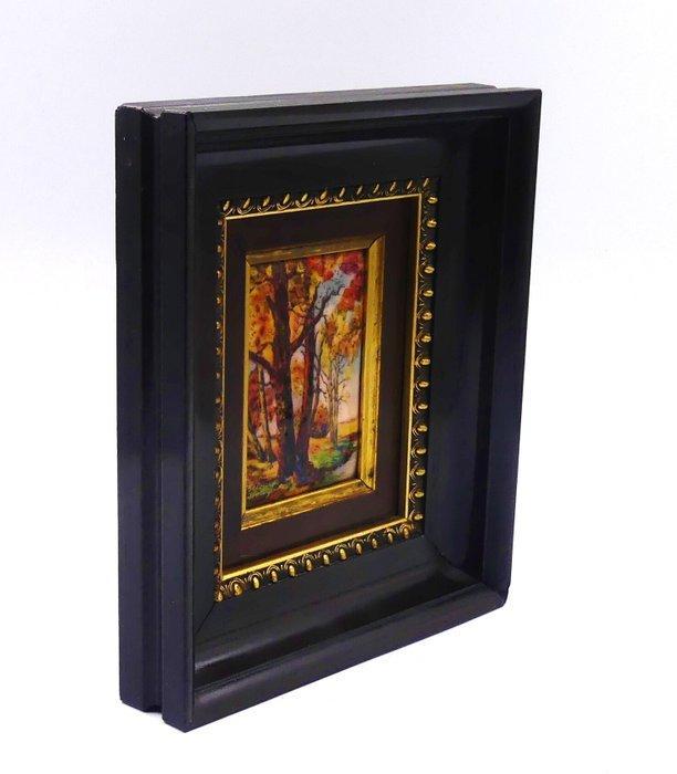 Limoges - B.Bétourné - Lijst - Hout, Koper, Emaille, Antiek en Kunst, Curiosa en Brocante