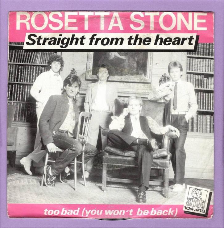 Rosetta Stone – Straight From The Heart / Too Bad (1-7-Viny, Cd's en Dvd's, Vinyl Singles, Ophalen of Verzenden