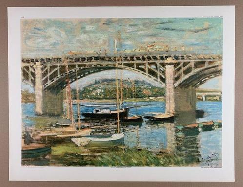 Claude Monet - (after) - Seine bridge Argenteuil, 1874 -, Antiek en Kunst, Curiosa en Brocante
