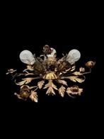 Kroonluchter - Goudblad op smeedijzer., Nieuw