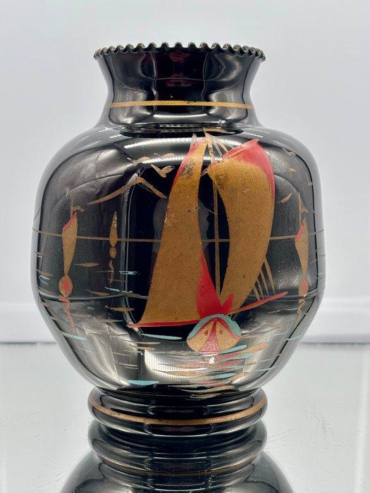 De Rupel Boom Glasfabriek - Vaas - Hyalite, Antiek en Kunst, Antiek | Glaswerk en Kristal