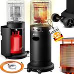 Terrasverwarmer gas - 11 kW - met wieltjes - Zwart - TRESKO, Verzenden