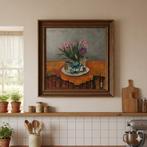 Matteo Mirandola - Agosto (ortensia, oleandri e altro), Antiquités & Art, Art | Peinture | Moderne