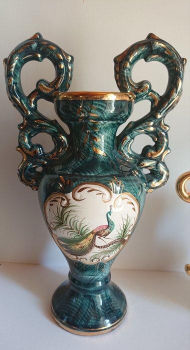 Vase (2) - Faïence - 2 Vases Béquet Quaregnon, Antiek en Kunst, Antiek | Glaswerk en Kristal